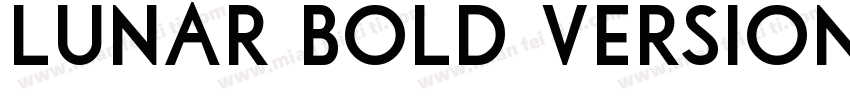 Lunar Bold Version 1字体转换